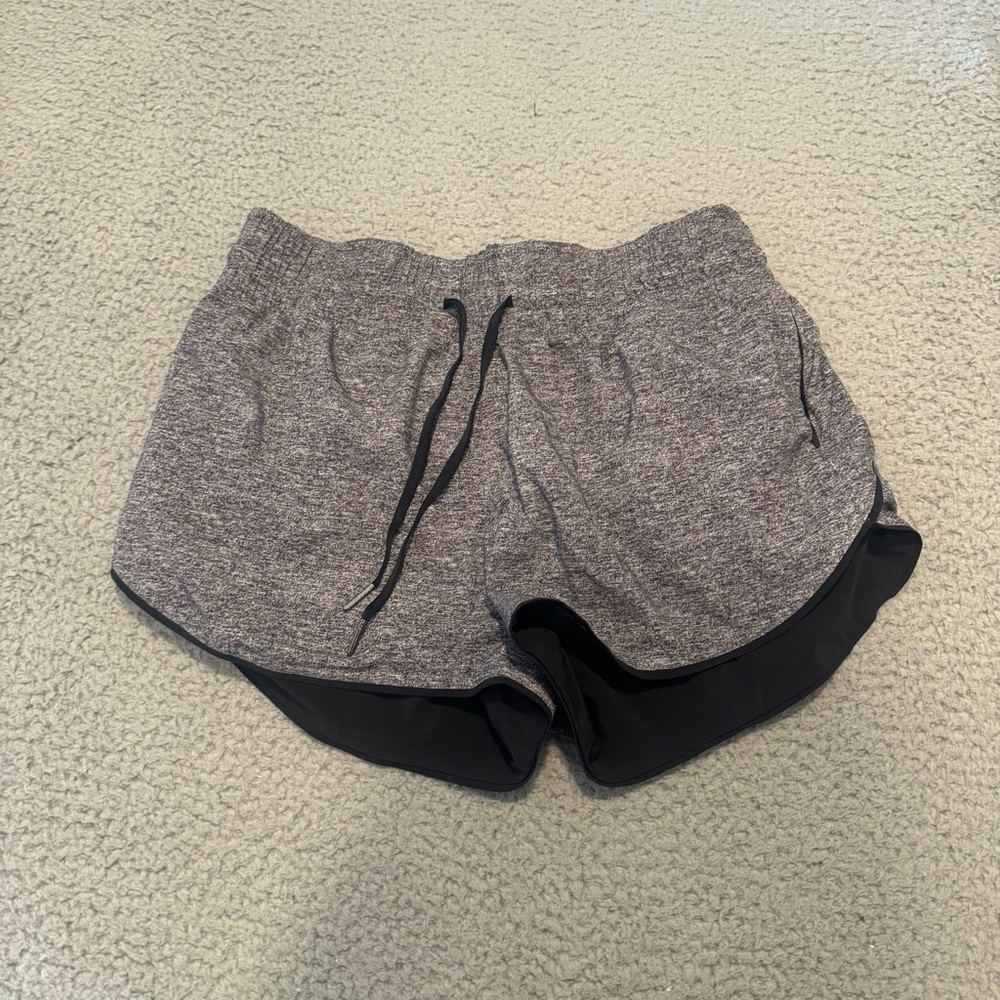 Lululemon Choose A Side 3â Shorts Womens 6 Reversible Heather Luxe Multi Black
